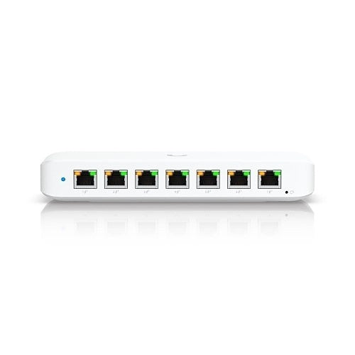 Ubiquiti USW-ULTRA-60W 8-Port Ultra Layer 2 GbE PoE Switch, 52W PoE Availability, White
