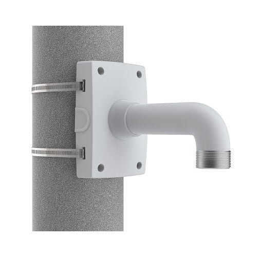 AXIS T91B67 Indoor/Outdoor Pole Mount for Fixed Dome and Panoramic, 1.5" NPS Threading, White
