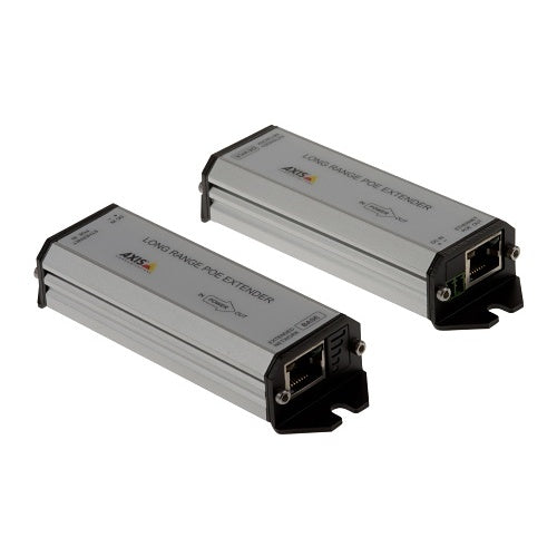 AXIS 01857-001 Long-Range PoE Extender Kit, Extends Ethernet and PoE, Connections up to 3,280'