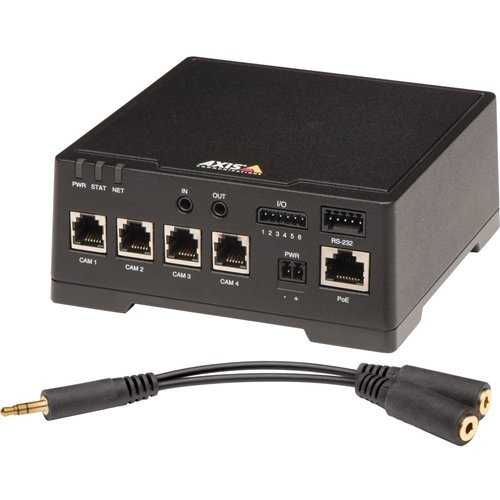 AXIS F44 Series 1080p/720p HDTV WDR Dual Audio Input Main Unit, Black
