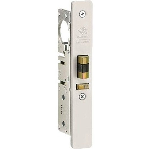 Adams Rite 4510-35-101-628 4510 Standard Duty Deadlatch, Flat Faceplate, 1-1/8" Backset, LH or RHR Handling for Flat 4-5/8" Mortised Strike, Clear Anodized