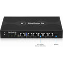 Ubiquiti ER-6P Fanless Router with Four-Core, 1 GHz MIPS64 Processor, 5-Port Gigabit RJ45 and 1-Port SFP