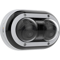 AXIS P3715-PLVE P37 Series 2x2MP Outdoor Vandal Resistant Panoramic 360° Fixed Dome IR WDR IP Camera, 3-6mm Varifocal Lens, White