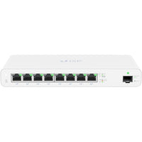 Ubiquiti UISP-S 8-Port UISP Switch, Layer 2, Gigabit PoE, White