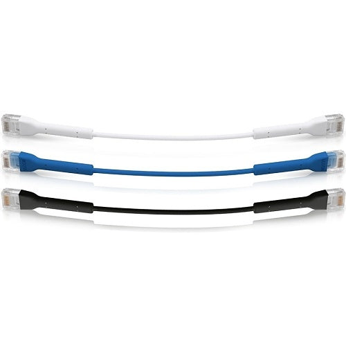 Ubiquiti U-Cable-Patch-0.3M-RJ45-BL UniFi Ultra-Thin OD 3mm Ethernet Patch Cable, 0.3m, Blue
