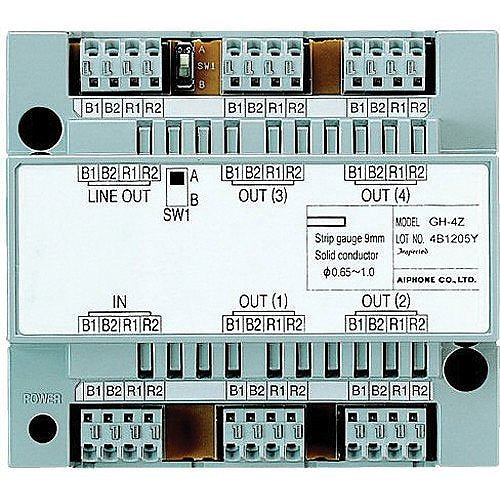 Aiphone GT-4Z 4-Way Video Distribution Adapter for the GT Apartment Intercom System