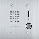 Aiphone IS-SS-2G IS Series 2-Gang Audio Door Station, Flush Mount, Vandal Resistant, Stainless-Steel Cover