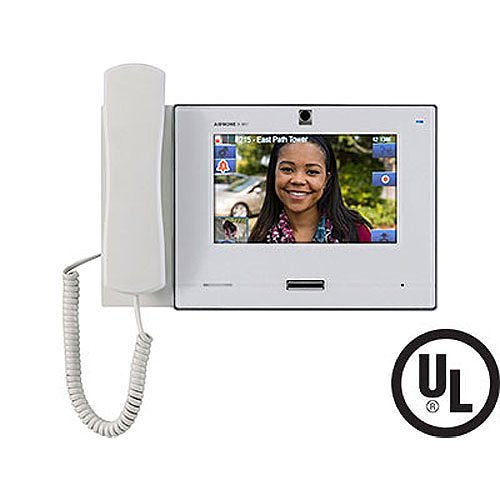 Aiphone IX-MV7-HW-JP IP Addressable Hands-Free or Handset Master Station with 7" Touchscreen, SIP and TAA