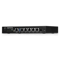 Ubiquiti ER-6P Fanless Router with Four-Core, 1 GHz MIPS64 Processor, 5-Port Gigabit RJ45 and 1-Port SFP