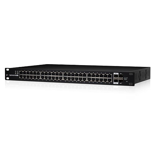 Ubiquiti ES-48-500W Layer 2/3 PoE+ Switch with 48-Port Gigabit RJ45, 2-Port SFP+, 2-Port SFP, and 500W Power Supply