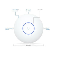 Ubiquiti U7 LITE Compact WiFi 7 Access Point, Ceiling-Mounted