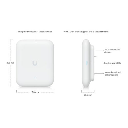 Ubiquiti U7-PRO-OUTDOOR U7 Pro Outdoor, P67, Wi-Fi 7