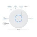 Ubiquiti U7-PRO-XGS  8-Stream WiFi 7 Access Point, Ceiling-Mounted, White