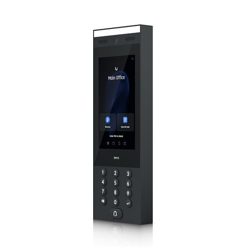 Ubiquiti UA-INTERCOM Smart IP Video Intercom with 7" Touchscreen, Integrated Camera, NFC, and Two-Way Audio for Secure Access Control