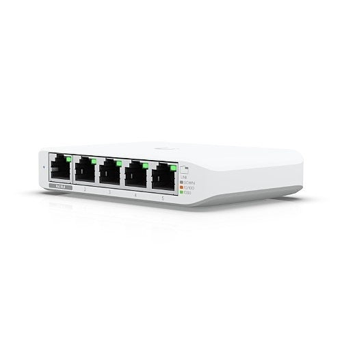 Ubiquiti USW-FLEX-MINI-3 5-Port Flex Mini Layer 2 Switch, White