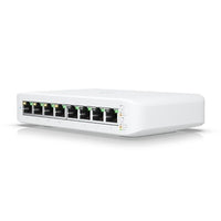 Ubiquiti USW-LITE-8-POE 8-Port Lite 8 PoE Layer 2 Switch, White