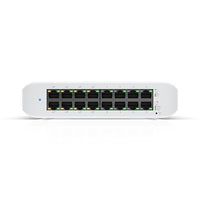 Ubiquiti USW-LITE-16-POE 16-Port Lite 8 PoE Layer 2 Switch, White