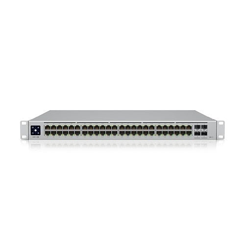 Ubiquiti USW-PRO-48-POE 48-Port Pro 48 PoE Layer 3 Switch with PoE++ Output, Silver