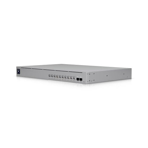Ubiquiti USW-PRO-XG-10-POE 10-Port Layer 3 Etherlighting PoE+++ Switch with (10) 10 GbE and (2) 10G SFP+ Port, 1U RS