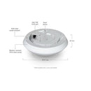 Ubiquiti UVC-AI-360-W Indoor / Outdoor 2K PoE Camera with Pan-Tilt-Zoom Functionality, White