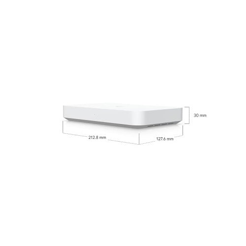 Ubiquiti UXG-FIBER Gateway Fiber 10G Desktop Gateway with Integrated 4-Port 2.5 GbE Switch, 30W