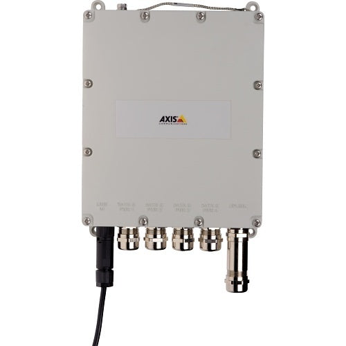 AXIS T8504-E T85 Series Outdoor 4-Port Managed PoE Switch, 150W, White