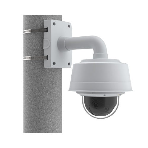 AXIS T91B67 Indoor/Outdoor Pole Mount for Fixed Dome and Panoramic, 1.5" NPS Threading, White