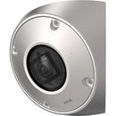AXIS Q9216-SLV 4MP Corner Mounted Impact-Resistant Fixed Dome IR WDR IP Camera, 2.4mm Lens, Stainless Steel