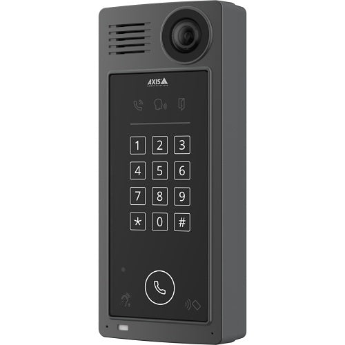 AXIS A8207-VE Mk II 6MP IP Network Video Door Station with Integrated RFID Reader and Keyboard