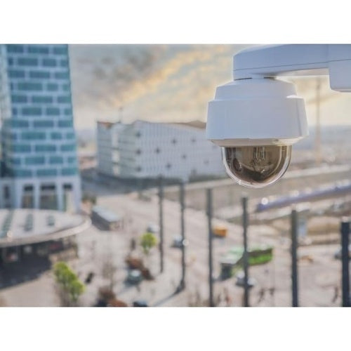 AXIS Q6078-E Q60 Series Outdoor UHD 4K PTZ IP Camera, 20x Optical Zoom, White