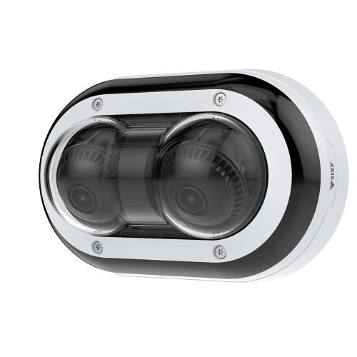 AXIS P4707-PLVE P47 Series Dual Sensor 360° IR Panoramic Camera with Deep Learning, 3.26-8.12mm Lens, Black and White