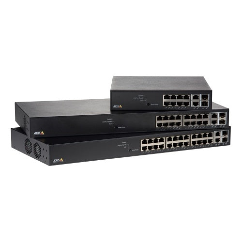 AXIS T8516 T85 Series 16-Port PoE+ Network Switch, Black